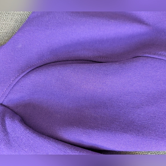 NWOT ZARA PURPLE LONG SLEEVE CROP TOP SIZE M - Picture 3 of 4